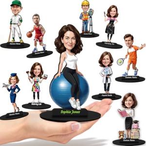 Custom 3D Cartoon Figurines with Personalized Name