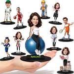 Custom 3D Cartoon Figurines with Personalized Name