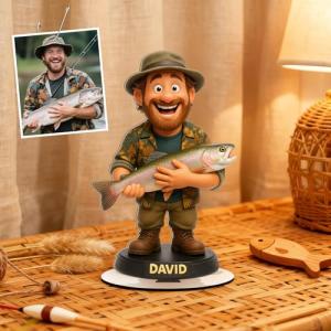 Personalized Fishing Figurines - Custom Photo Gifts