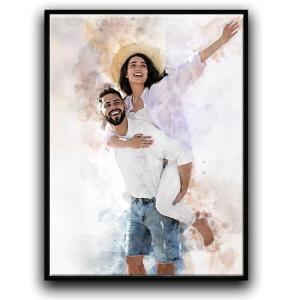 Personalized Watercolor Canvas Prints for Any Occasion