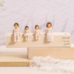 Custom Family Figurines - Hand-Painted Mom Sculpture