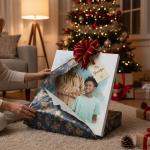 Custom Watercolor Family Portrait Canvas Print