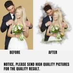 Personalized Watercolor Portrait Canvas for Couples