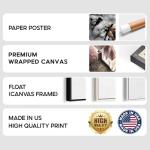 Personalized Watercolor Couple Portrait Canvas Art