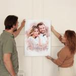 Personalized Watercolor Couple Portrait Canvas Art