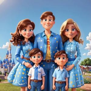 Custom Cartoon Portrait Canvas for Couples