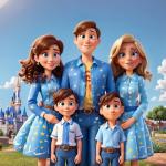 Custom Cartoon Portrait Canvas for Couples