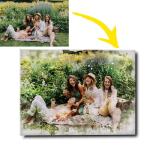 Personalized Watercolor Portrait Canvas Wall Art