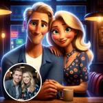 Custom Cartoon Portrait Canvas for Couples