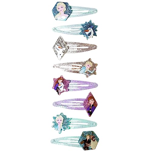 Disney Frozen Snap Hair Clips for Kids - 8 Pack