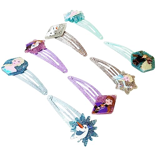 Disney Frozen Snap Hair Clips for Kids - 8 Pack