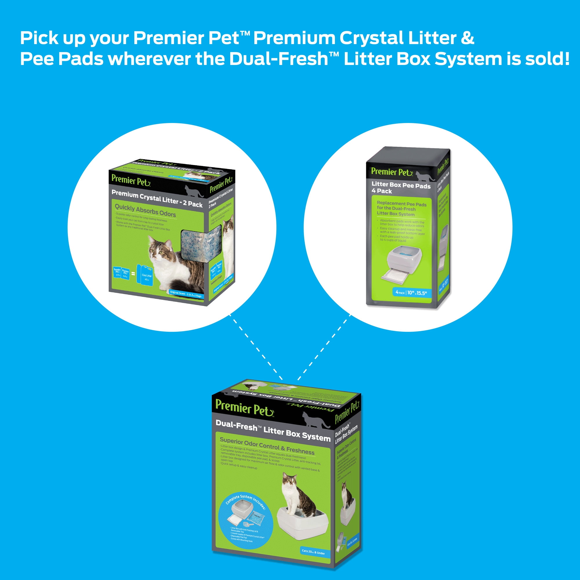 Premium Crystal Cat Litter Value Pack - Original Scent