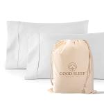 1000 TC White Egyptian Cotton Pillowcases Set of 2