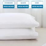 Soft Egyptian Cotton Pillowcases Set of 2 - White