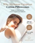 Queen Size 800 TC Egyptian Cotton Pillow Cases - Set of 4