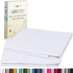 Queen Pillowcase Set - 400 Thread Count, Bright White
