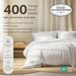 Queen Pillowcase Set - 400 Thread Count, Bright White