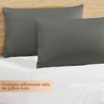 Egyptian Cotton Hidden Zipper Pillow Cases - 2 Pack