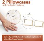 600 Thread Count Egyptian Cotton Pillow Cases Set of 2