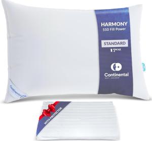 Harmony White Egyptian Cotton Down Pillow