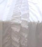 White Egyptian Cotton Ruffled Pillow Shams (2-Pack)