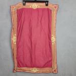 Burgundy Red Gold Border Egyptian Cotton Pillow Sham
