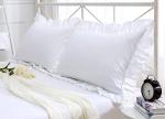 White Ruffle Edge Egyptian Cotton Pillow Shams Set