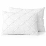 Pinch Pleated Egyptian Cotton Pillow Shams Set of 2