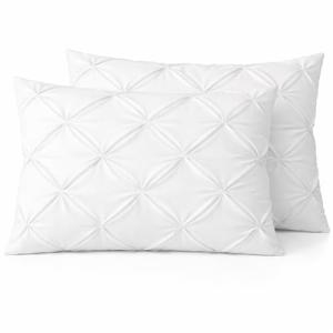 King Size Egyptian Cotton Pinch Pleated Pillow Shams Set