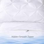 Pinch Pleated Egyptian Cotton Pillow Shams Set of 2