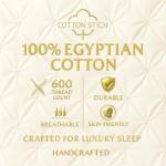 Egyptian Cotton Pillow Shams Set - Blue, 600 TC