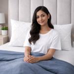 King Size Egyptian Cotton Pinch Pleated Pillow Shams Set