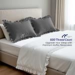 King Ruffle Pillow Shams - 100% Egyptian Cotton