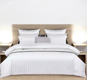 Queen Size Egyptian Cotton Duvet Cover with Stripes