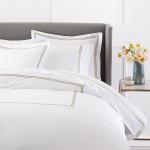 Soft 400-Thread Egyptian Cotton Embroidered Duvet Set