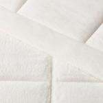 Box Stitch Faux Fur Comforter Set