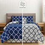 Reversible Egyptian Cotton Comforter Set - 5 Pieces