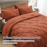 Burnt Orange Queen Comforter Set - Soft Boho Style