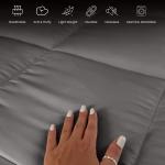 Soft Egyptian Cotton Reversible Comforter with Tabs