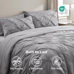 Queen Grey Comforter Set - 7 Piece Bed in a Bag
