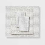 Striped Egyptian Cotton Comforter & Sheets Set, Gray