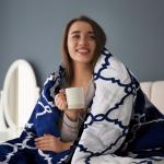 Reversible Egyptian Cotton Comforter Set - 5 Pieces