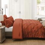 Burnt Orange Queen Comforter Set - Soft Boho Style
