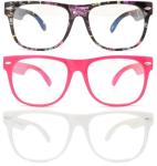 3 Pairs of Kids' Floral UV Protection Glasses