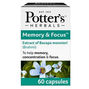 Potter's Herbals Memory & Focus Capsules, 60 Count
