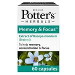 Potter's Herbals Memory & Focus Capsules, 60 Count