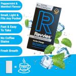 Revvies Mint Energy Strips - 100mg Caffeine, 25 Count