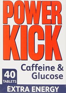Power Kick Energy Tablets with Caffeine & Glucose