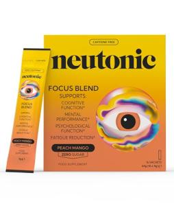 Neutonic Nootropic Focus Powder - Peach Mango 16 Sticks