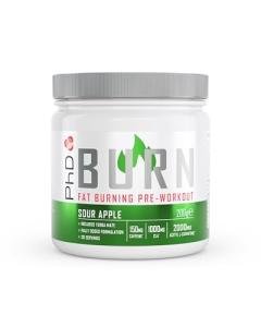 PhD Burn Pre Workout Powder, Sour Apple, 20 Servings